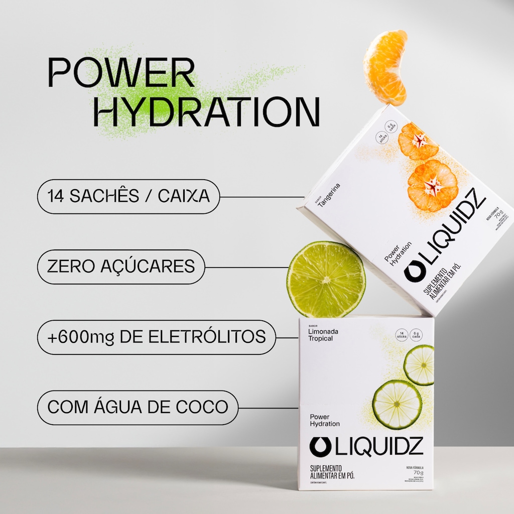 Imagem 4 do produto Eletrólitos Zero Açúcares LIQUIDZ® - 3 Sabores - Kit 3 Caixas - 18 sachês
