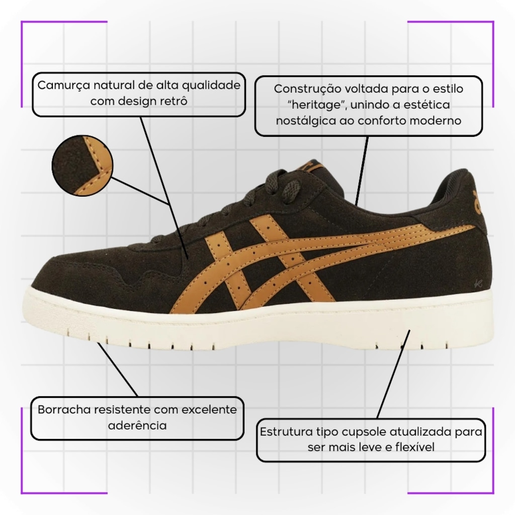 Imagem 5 do produto Tênis Masculino Asics Japan S Camurça