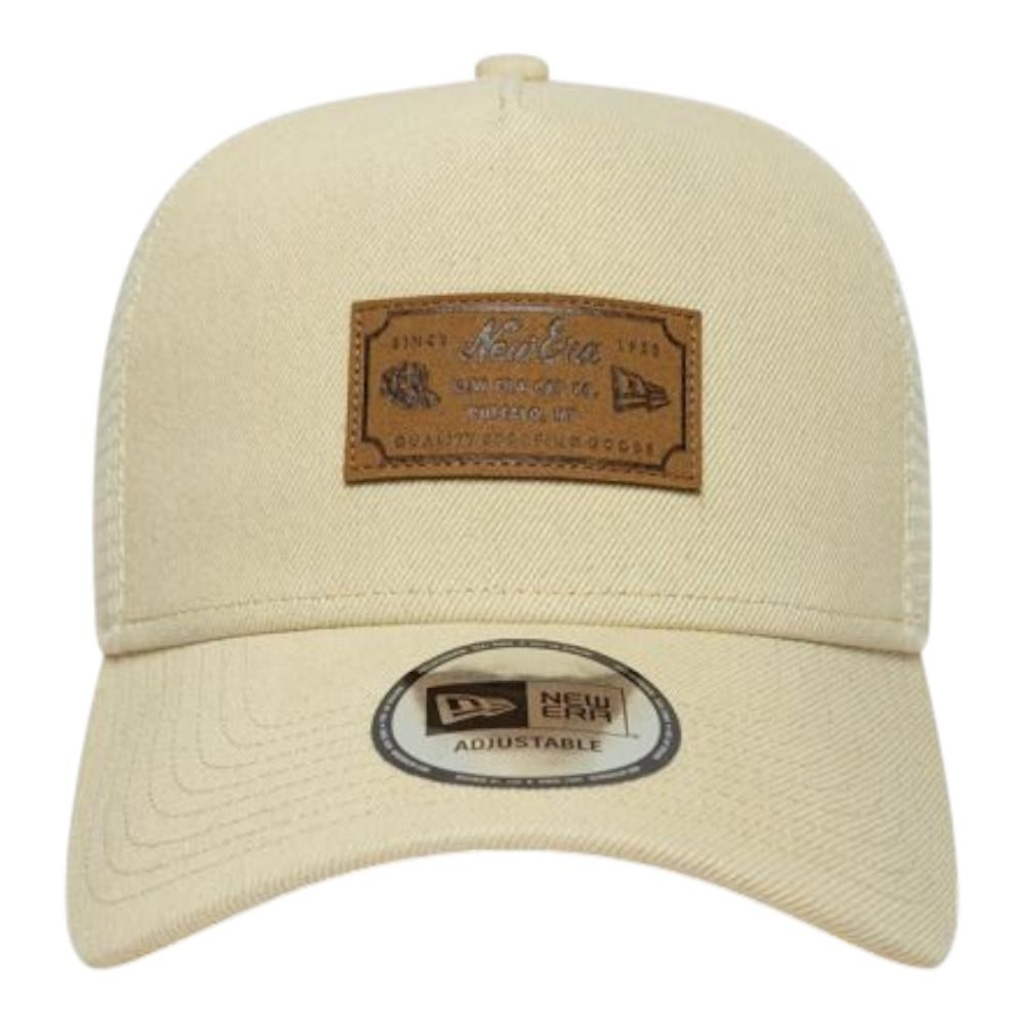 Imagem 2 do produto Boné Adulto New Era Denim Leather Patch Trucker Aba Curva