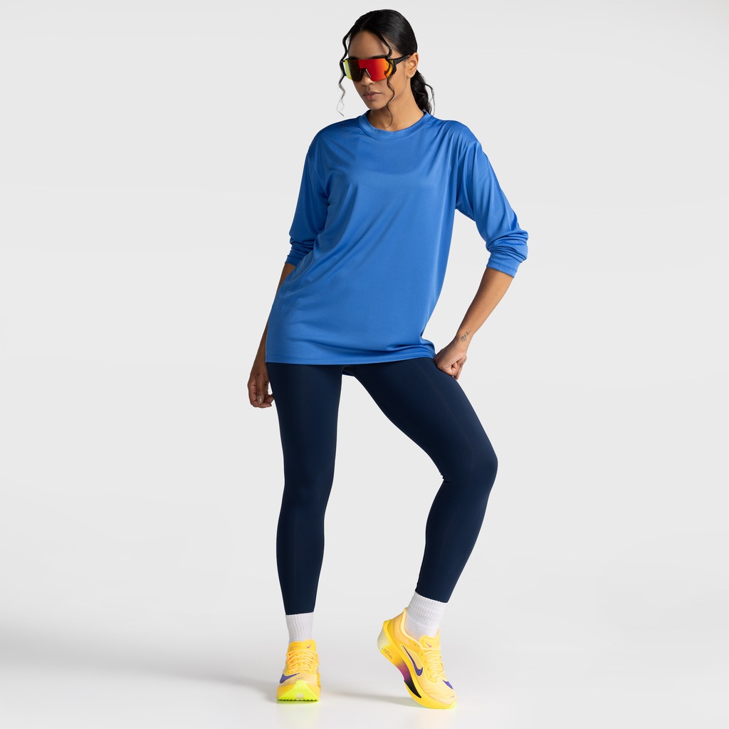 Imagem 3 do produto Camiseta ML Dry Lisa Proteção Solar Treino Feminina
