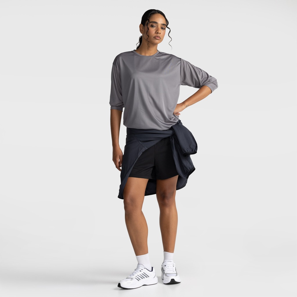 Imagem 3 do produto Camiseta ML Dry Lisa Proteção Solar Treino Feminina