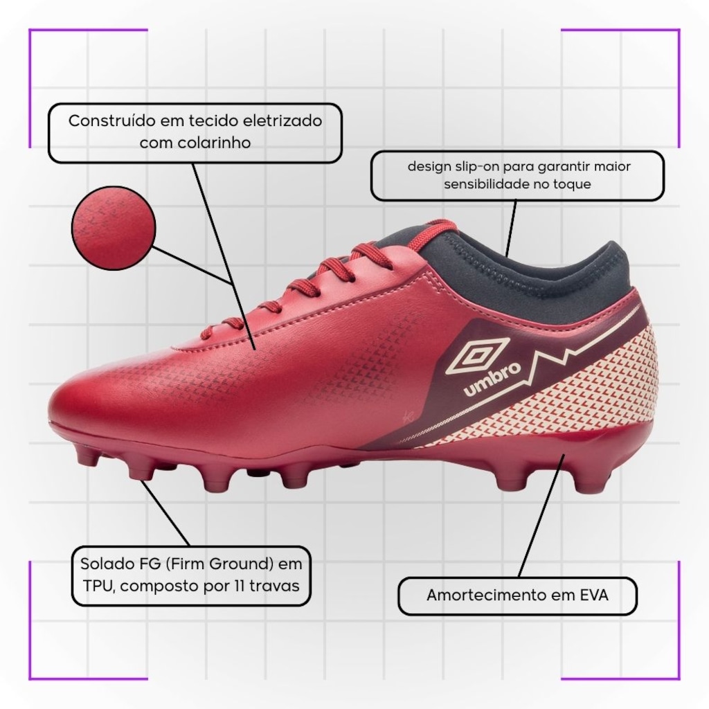 Imagem 3 do produto Chuteira De Campo Adulto Umbro Adamant Top Speed League