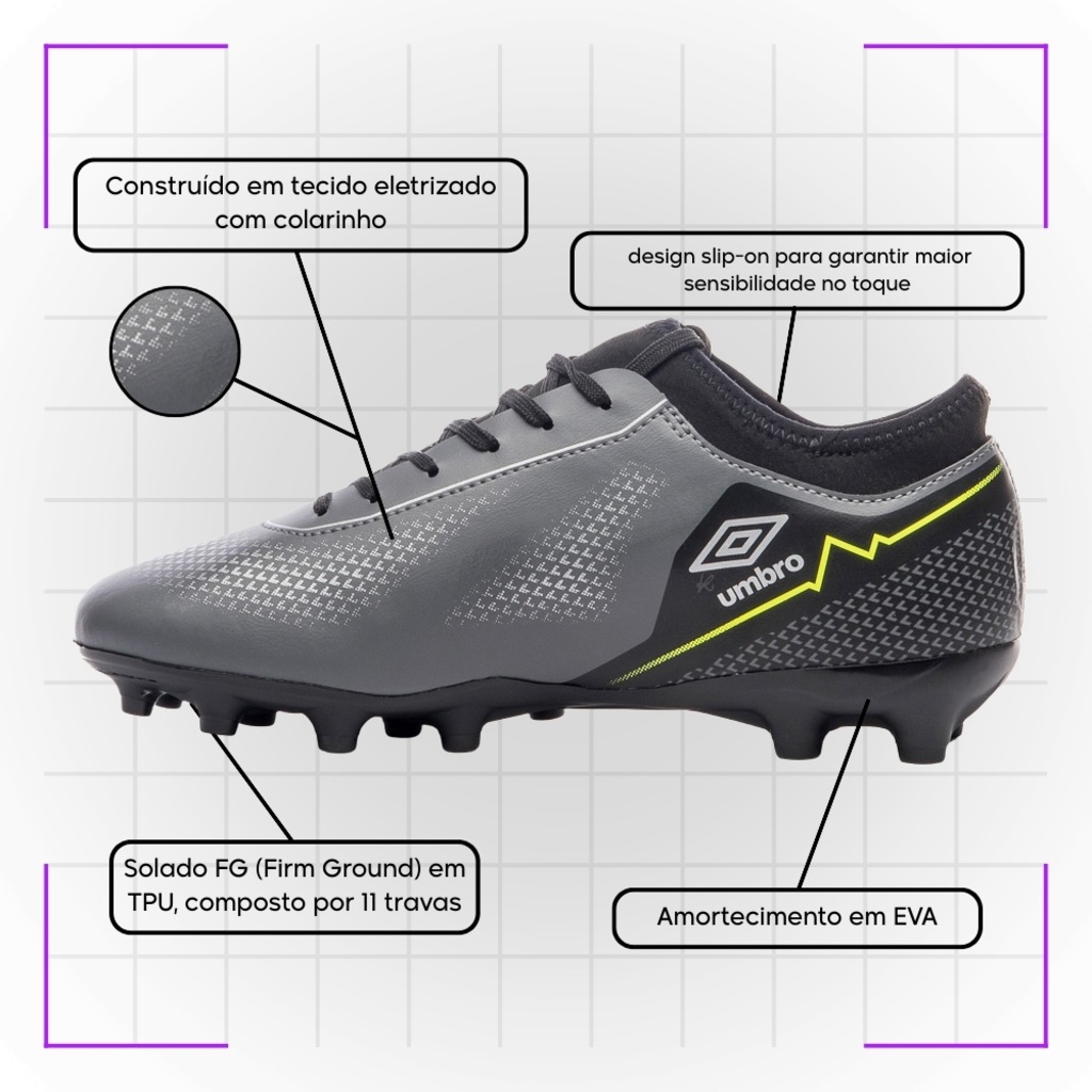 Imagem 3 do produto Chuteira De Campo Adulto Umbro Adamant Top Speed League