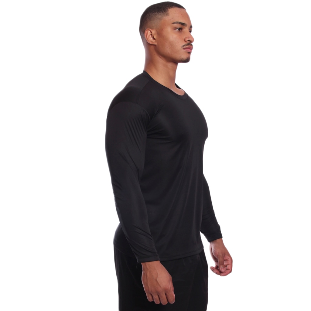 Imagem 5 do produto Kit 7 Camisetas Manga Longa Dry Lisa Treino Masculino