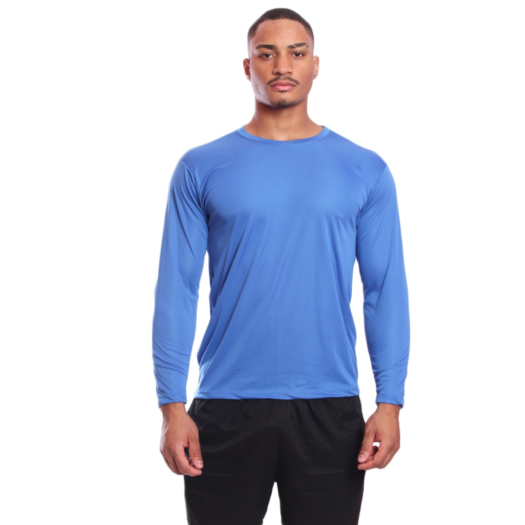 Imagem 3 do produto Kit 6 Camisetas Manga Longa Dry Lisa Treino Masculino