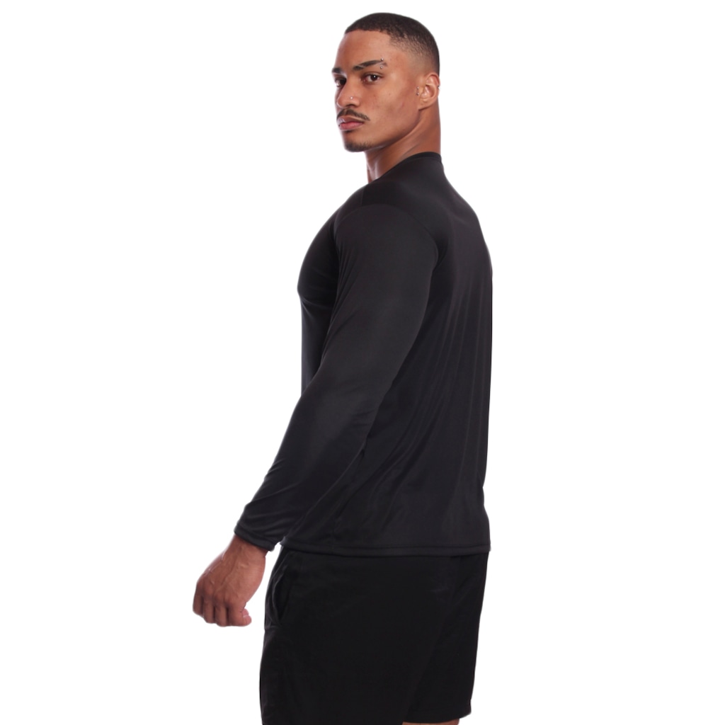 Imagem 5 do produto Kit 6 Camisetas Manga Longa Dry Lisa Treino Masculino