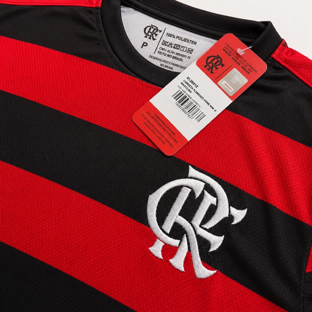 Imagem 4 do produto Camisa do Flamengo Home Rubro Negro Betel - Masculina