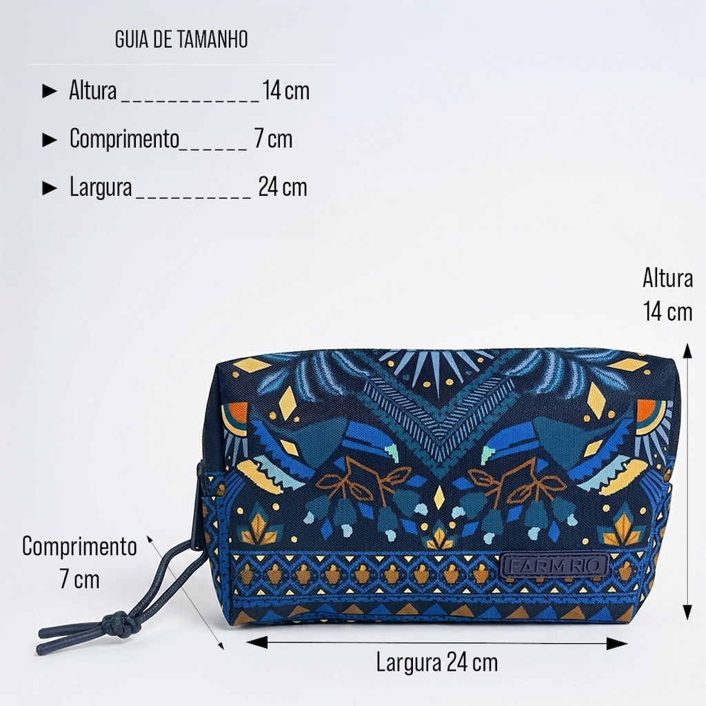 Imagem 5 do produto Bolsa Necessaire Farm Ora Bolas P Lenço Magia Original