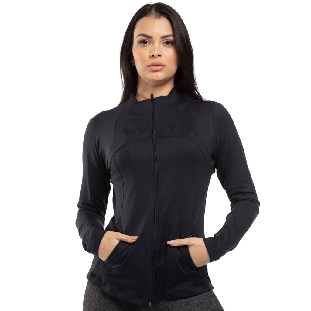 Imagem 4 do produto Jaqueta Gola Alta Esportiva Best Fit Azure Original - Feminina