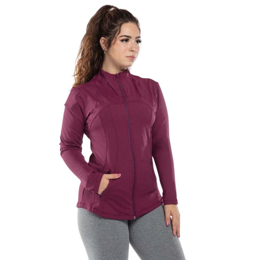 Imagem 3 do produto Jaqueta Gola Alta Esportiva Best Fit Azure Original - Feminina