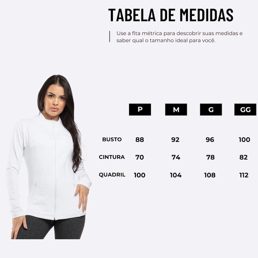 Imagem 5 do produto Jaqueta Gola Alta Esportiva Best Fit Azure Original - Feminina