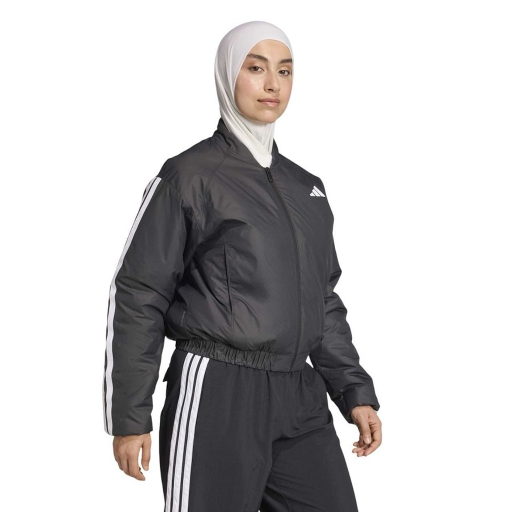 Imagem 4 do produto Jaqueta Feminina adidas Essentials 3 Stripes Bomber