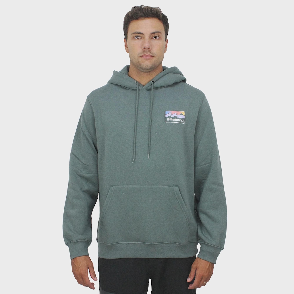 Imagem 3 do produto Moletom Billabong Runner Dark Green Importado - Masculino
