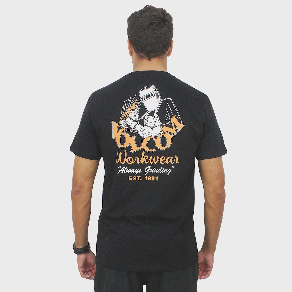 Imagem 2 do produto Camiseta Volcom Workwear Grindit - Masculina
