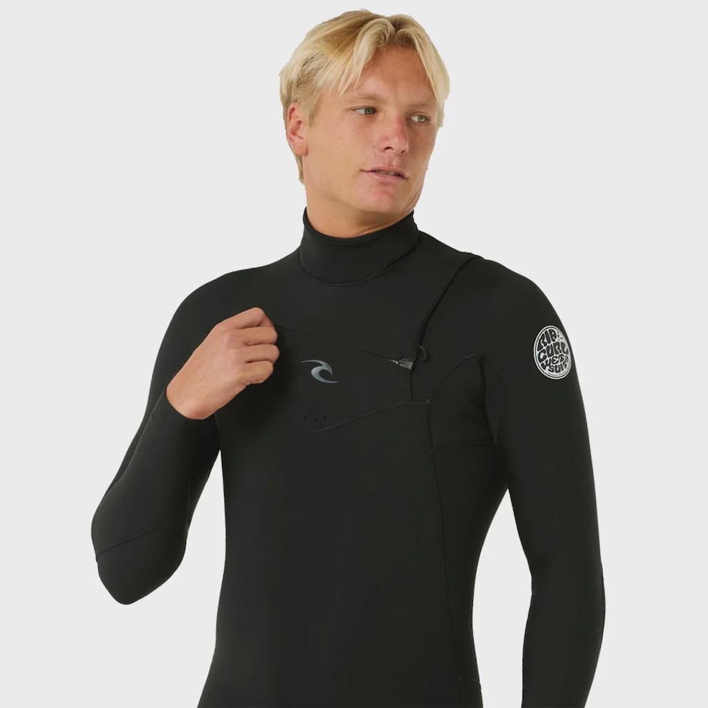 Imagem 5 do produto Long John Rip Curl Dawn Patrol Chest Zip Black Masculino - 2/2mm