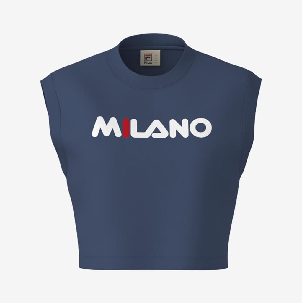 Imagem 3 do produto Camiseta Regata Fila Cropped Ag Feminina