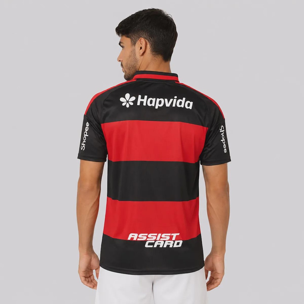 Imagem 4 do produto Camisa do Flamengo adidas Com Patrocínio 2026 - Masculina