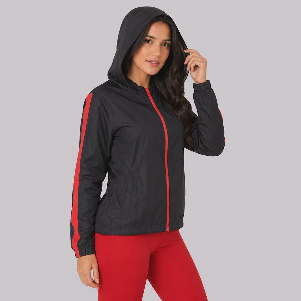 Imagem 3 do produto Jaqueta Corta Vento do Flamengo Braziline - Feminina