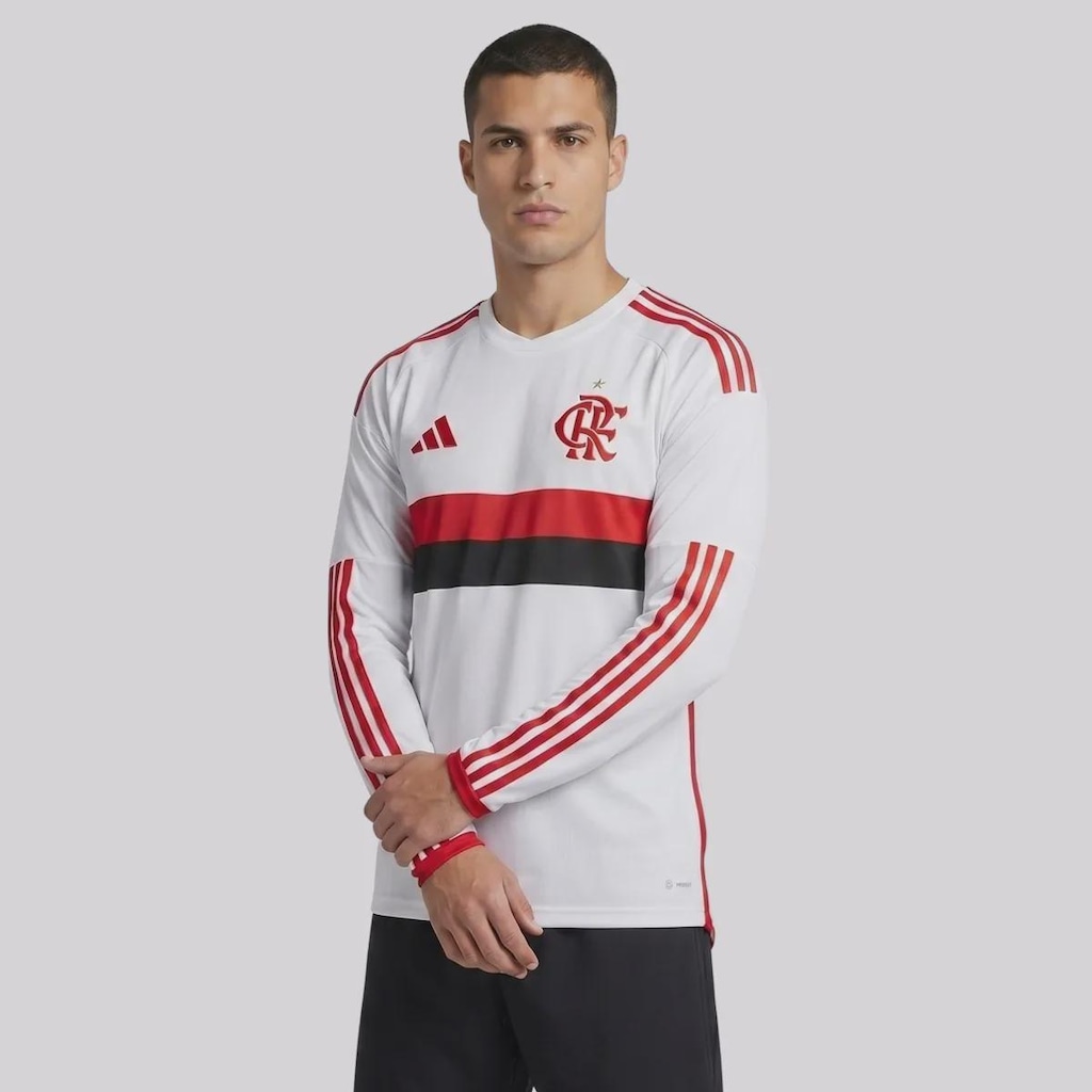 Imagem 3 do produto Camisa Manga Longa do Flamengo adidas II 2026 - Masculina