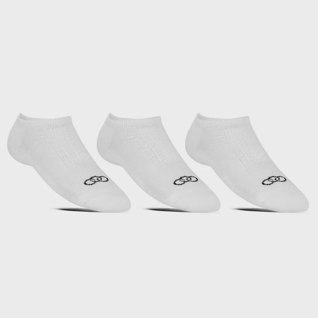 Imagem 3 do produto Kit 3 Pares de Meia Invisível sem Fleece Olympikus Cano Curto Unissex