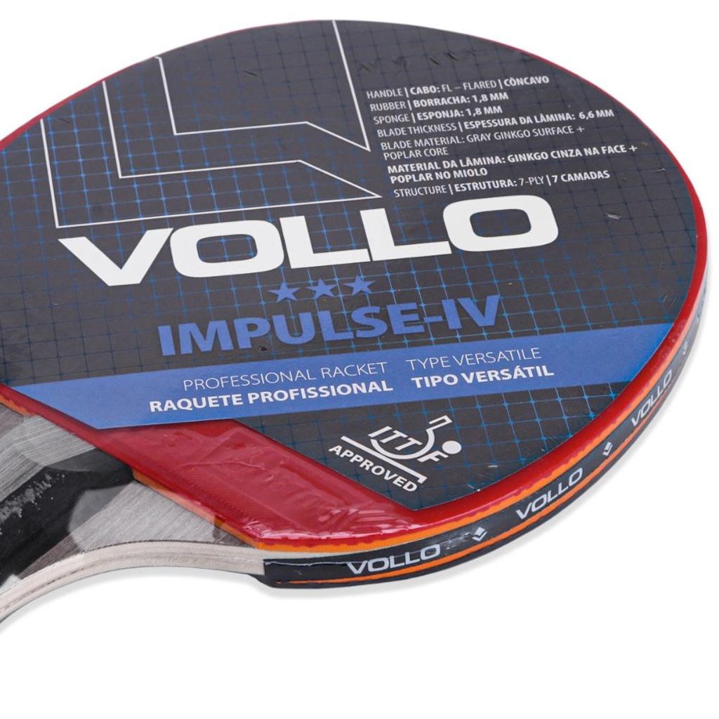 Imagem 3 do produto Raquete de Tênis De Mesa Vollo Impulse 4 - Adulto