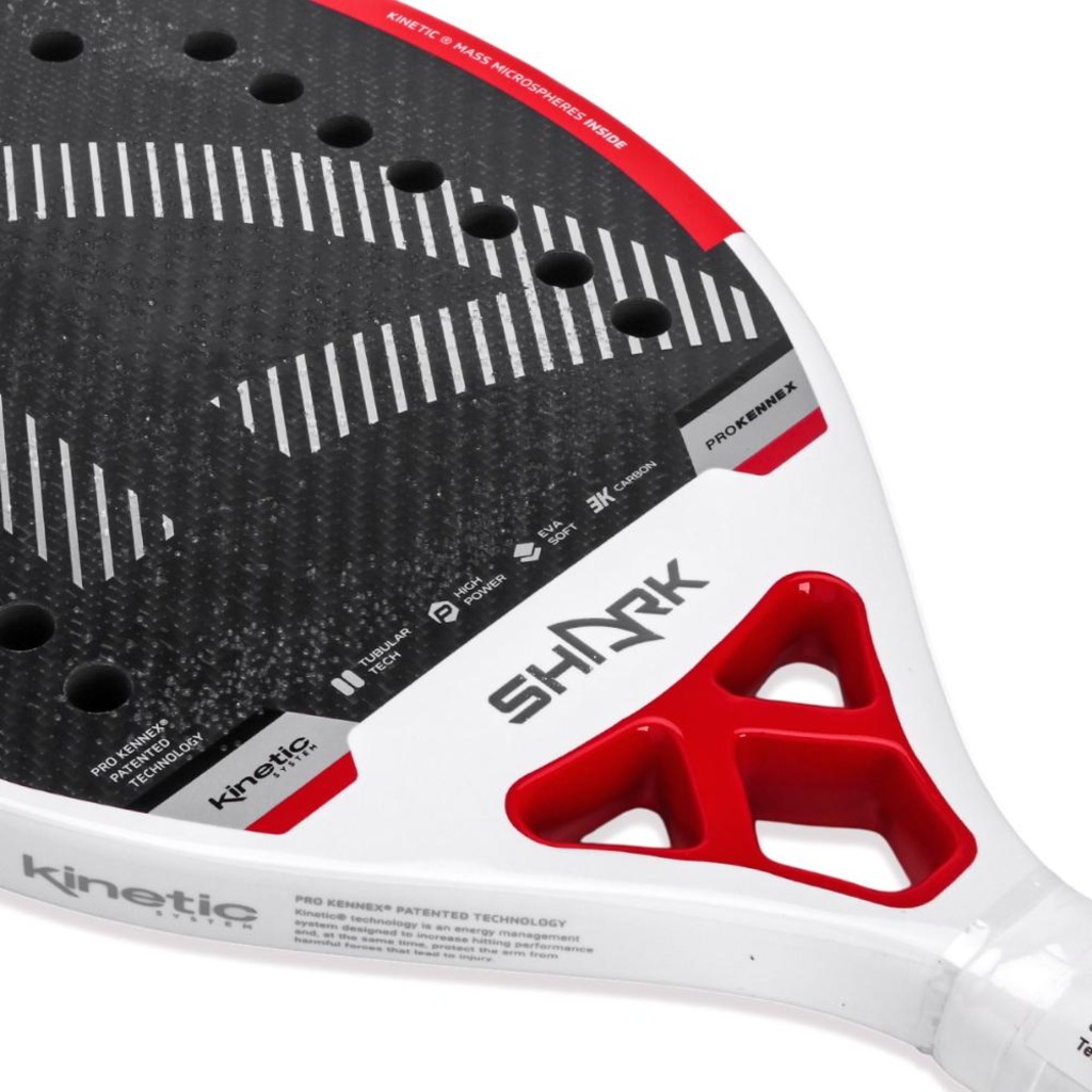 Imagem 4 do produto Raquete de Beach Tennis Shark Kinetic S-Red 2026 - Adulto