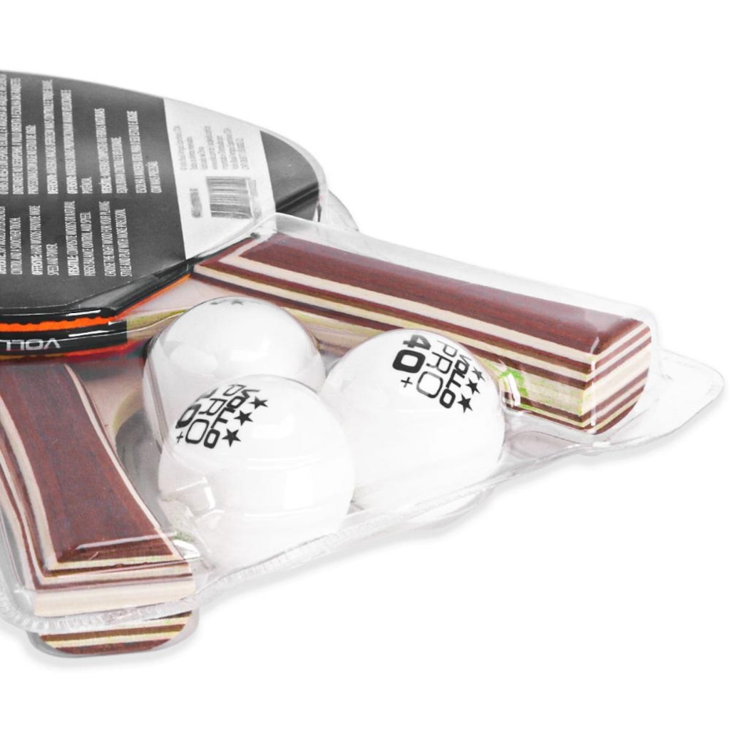 Imagem 4 do produto Kit Tênis de Mesa Vollo Impulse com 2 Raquetes e 3 Bolas Vollo
