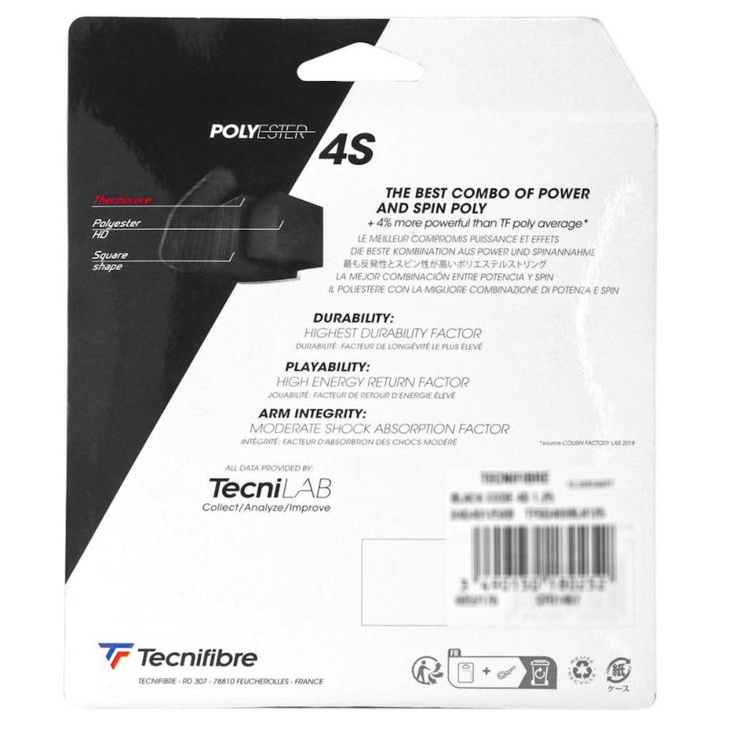 Imagem 3 do produto Corda Tecnifibre 4s 18 1.20mm Set Individual