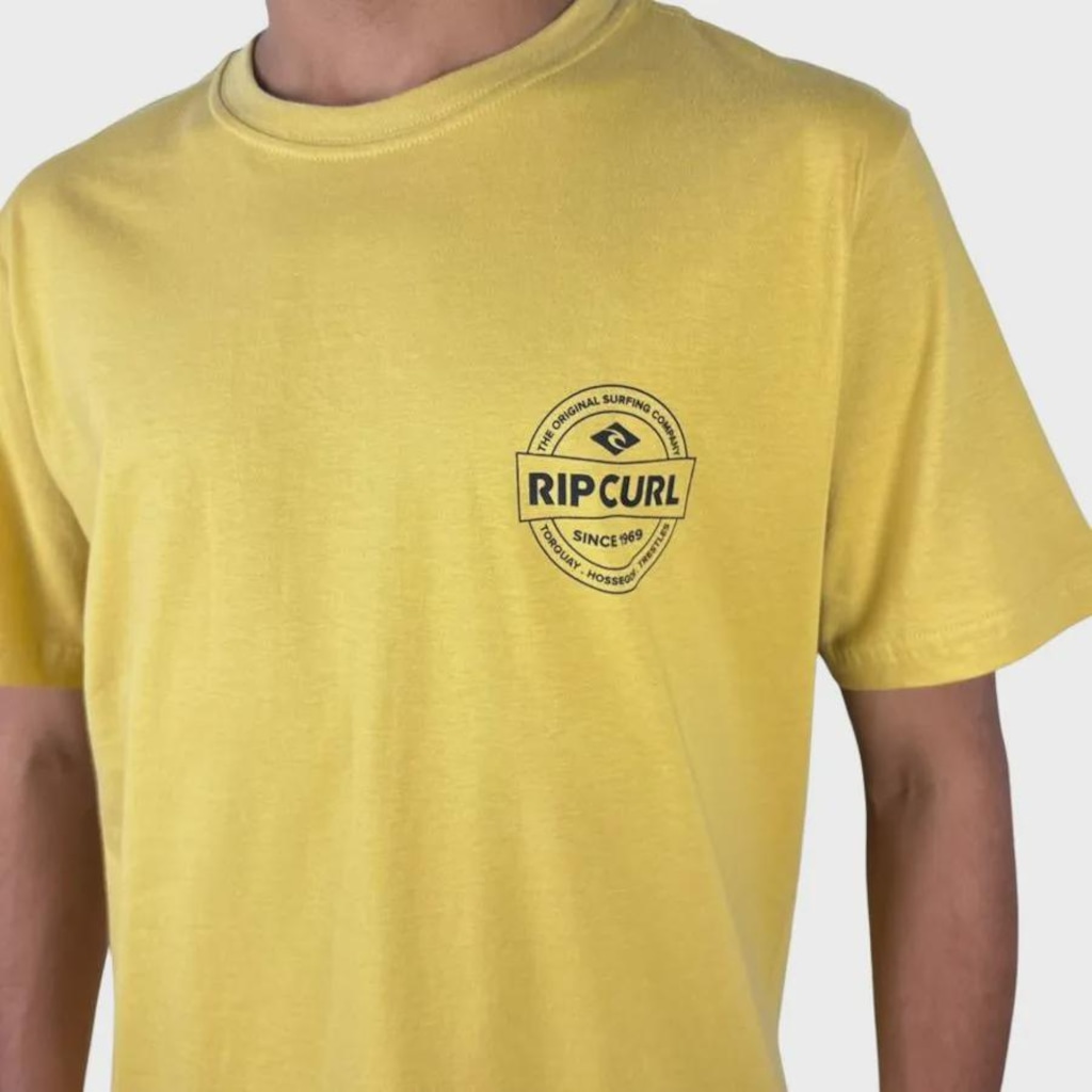 Imagem 3 do produto Camiseta Rip Curl Staple Mustard - Masculina