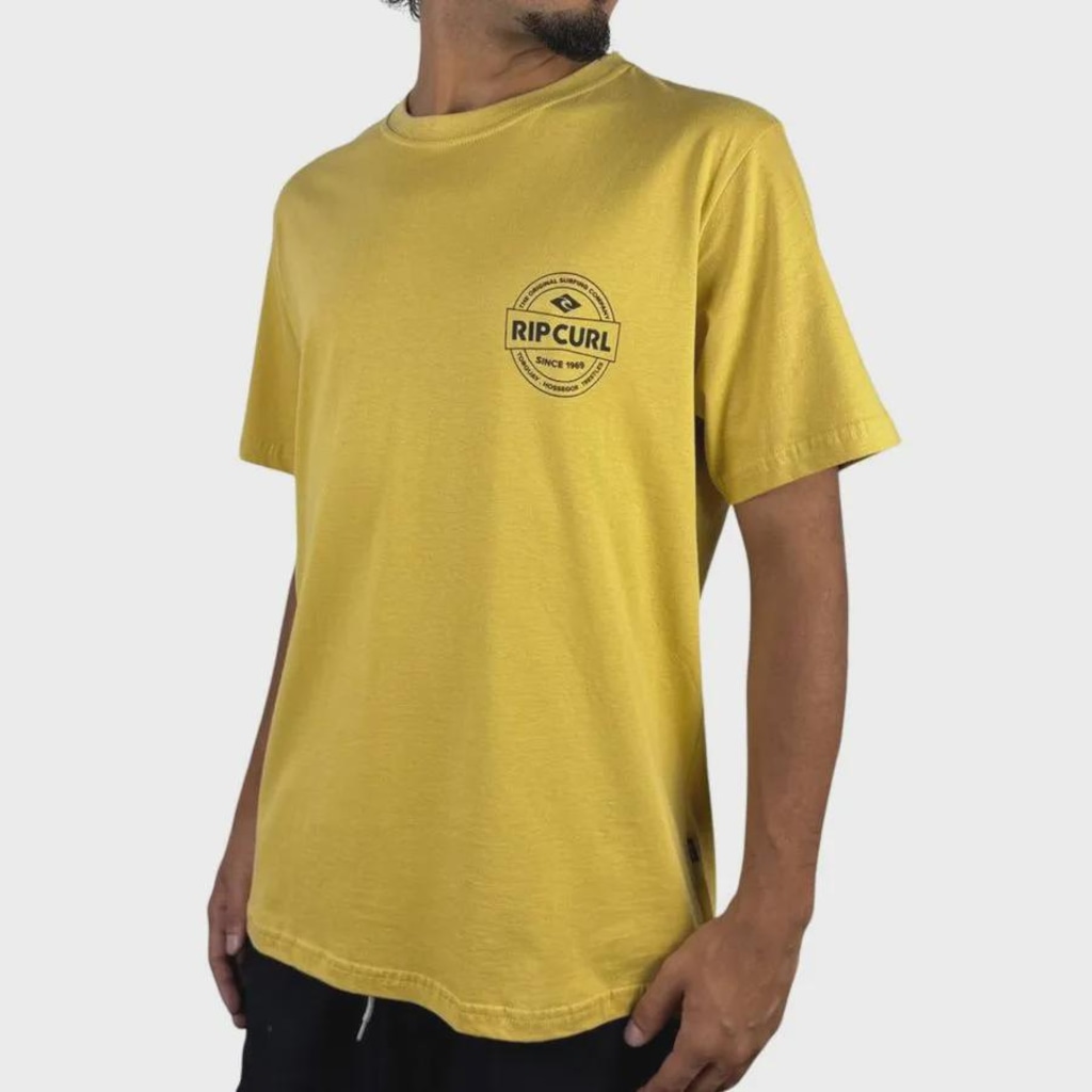 Imagem 4 do produto Camiseta Rip Curl Staple Mustard - Masculina
