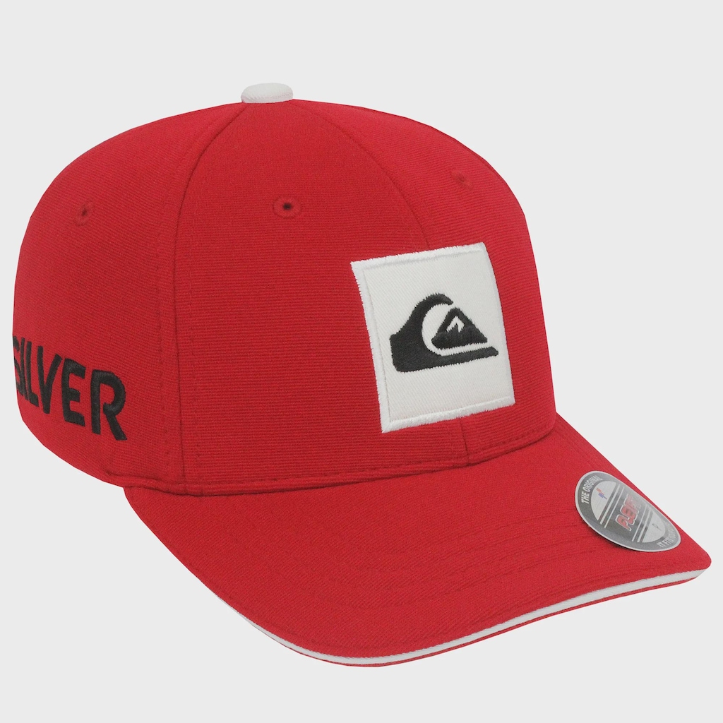 Imagem 3 do produto Boné Masculino Quiksilver Emb Hard Hitter Red Importado - Aba Curva