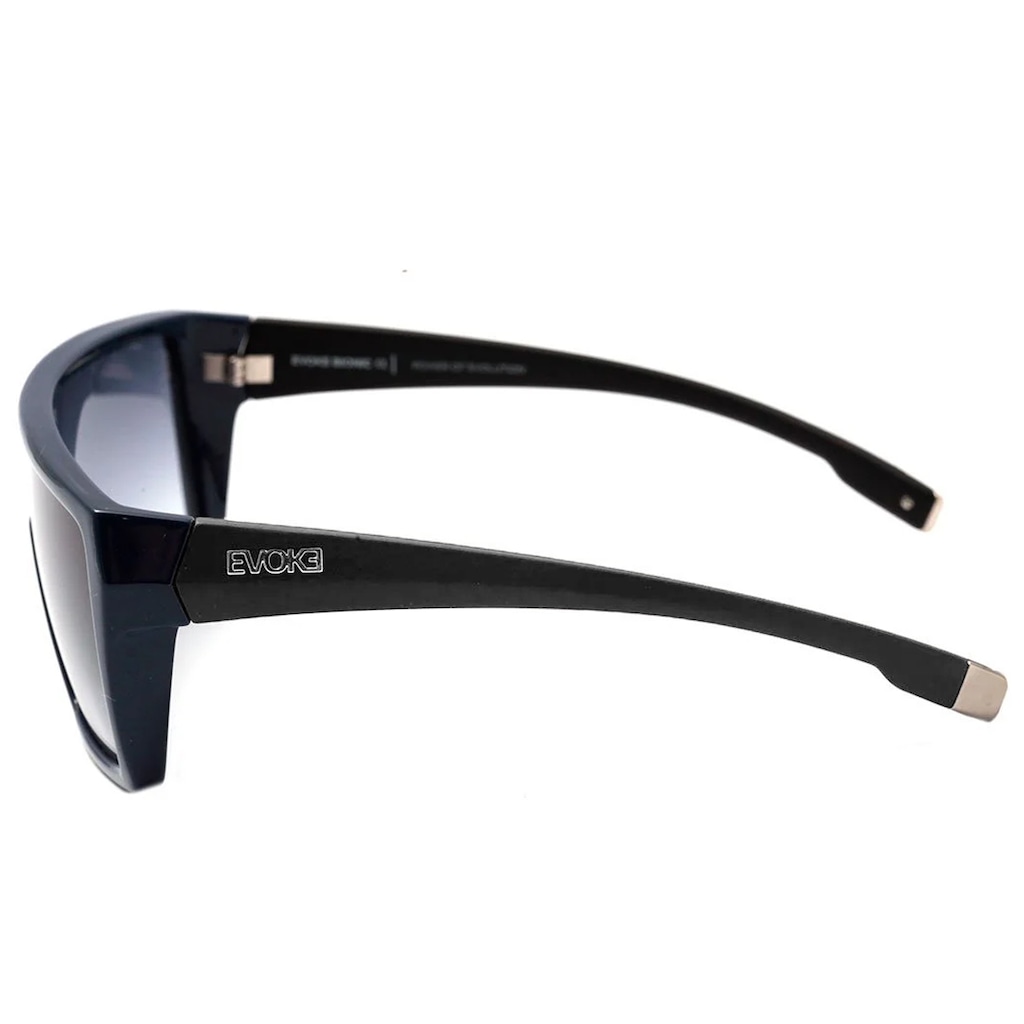 Imagem 3 do produto Óculos Unissex Evoke Bionic Alfa D01 Black Shine Blue Lente Grey Gradient