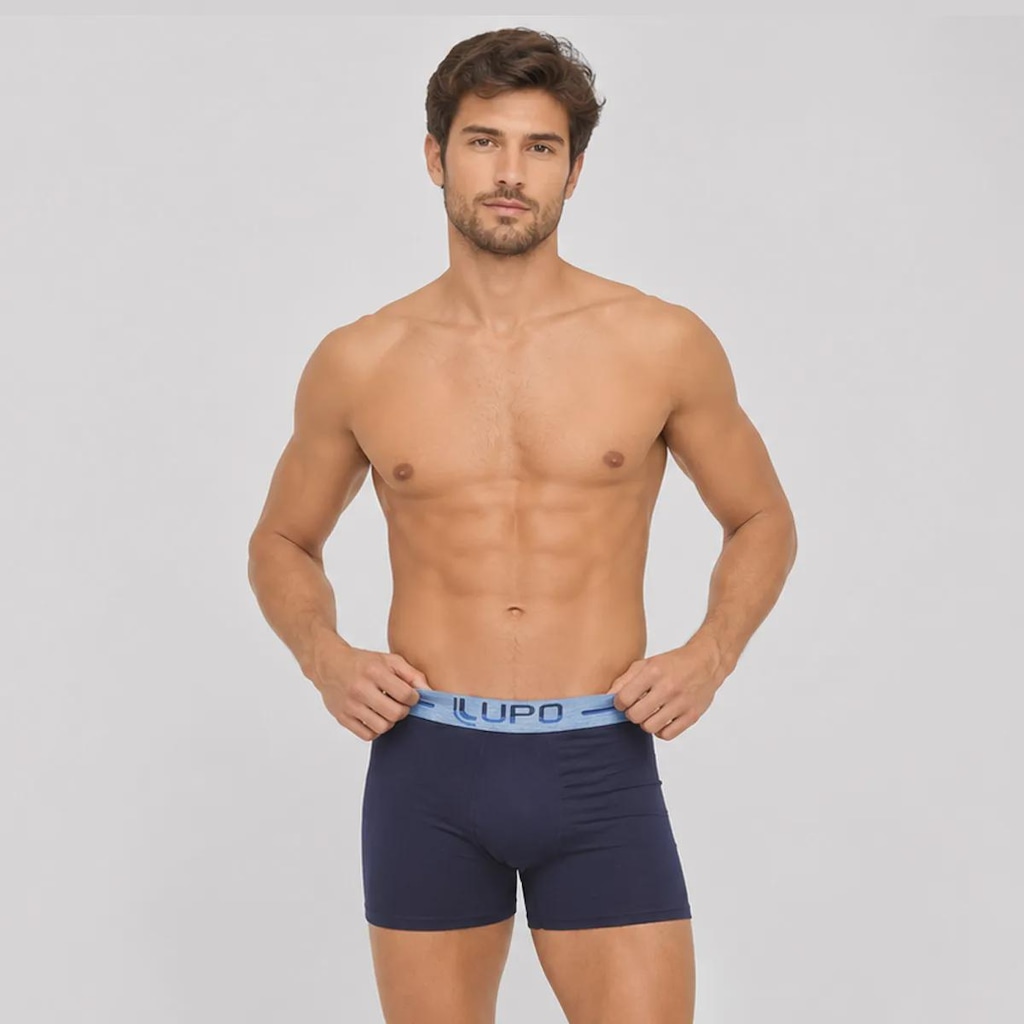 Imagem 4 do produto Kit de 2 Cuecas Boxer Lupo Com Elastano