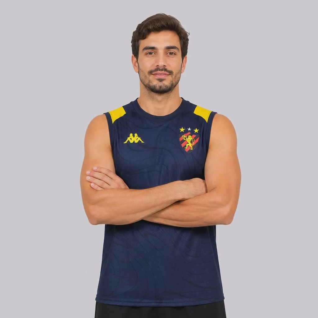 Imagem 4 do produto Camiseta Regata do Sport Recife Kappa Treino Goleiro 2026 - Masculina