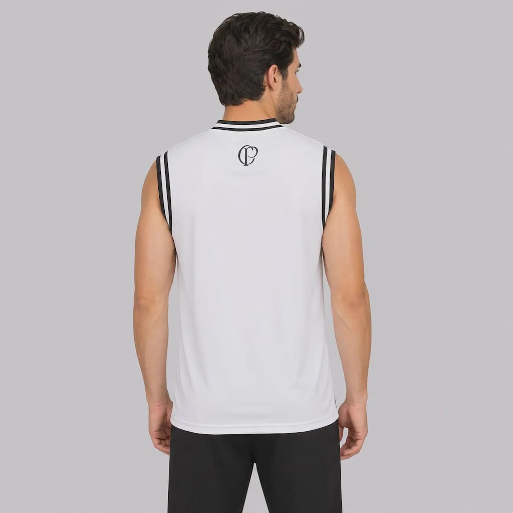 Imagem 4 do produto Camiseta Regata do Corinthians Basquete Helança Coimbra - Masculina
