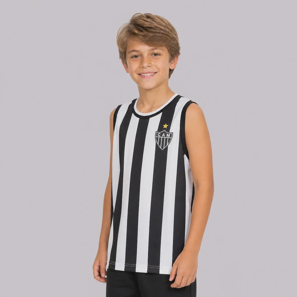 Imagem 2 do produto Camiseta Regata do Atlético Mineiro Flood Braziline -Infantil