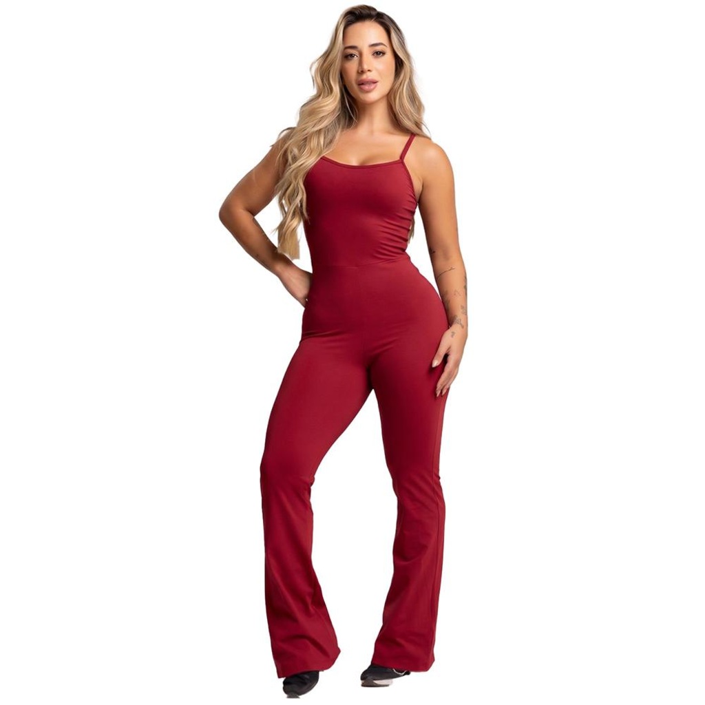 Imagem 1 do produto Macacão Fitness Mvb Modas Flare - Feminino