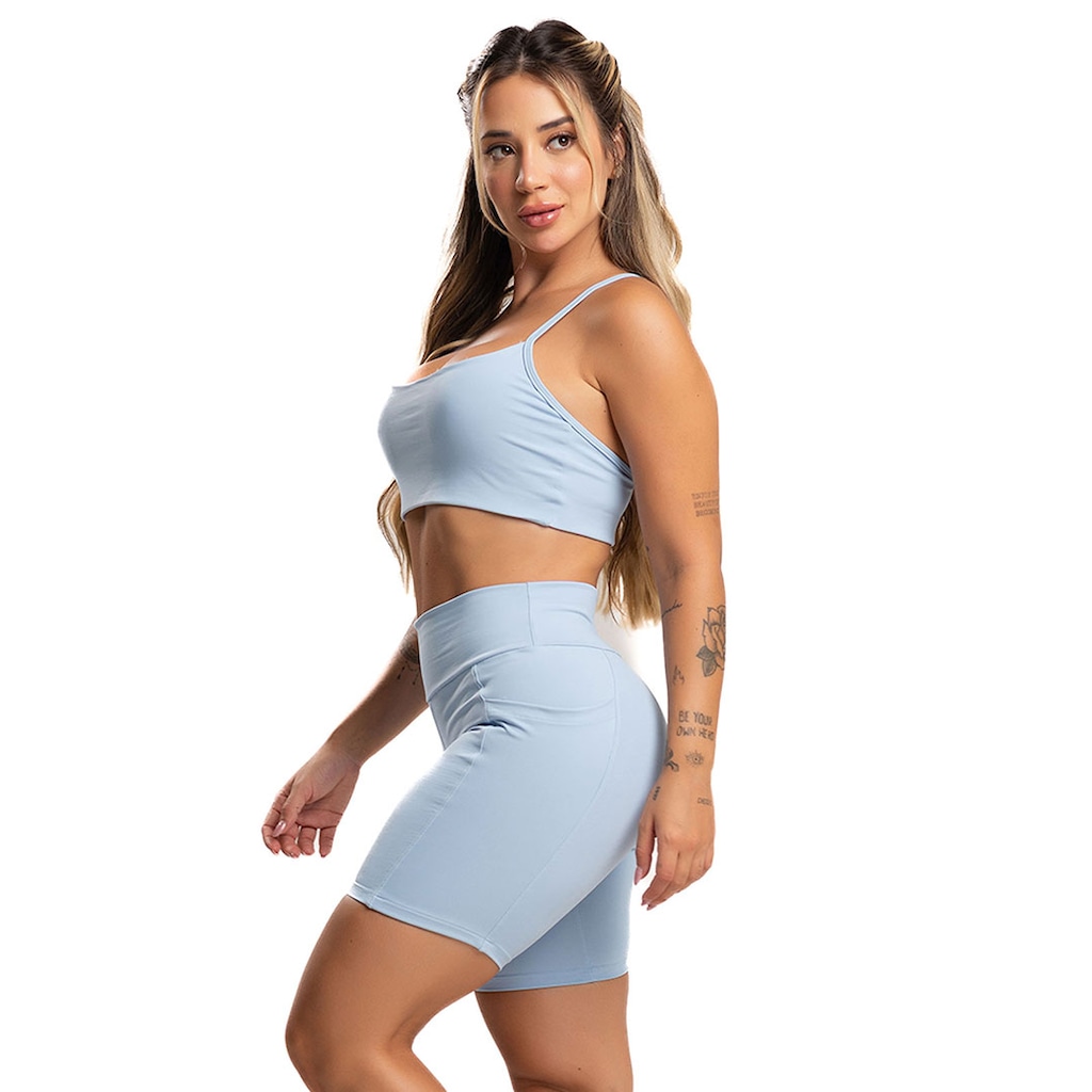Imagem 2 do produto Short Bolsos Cintura Alta Mvb Modas - Feminina