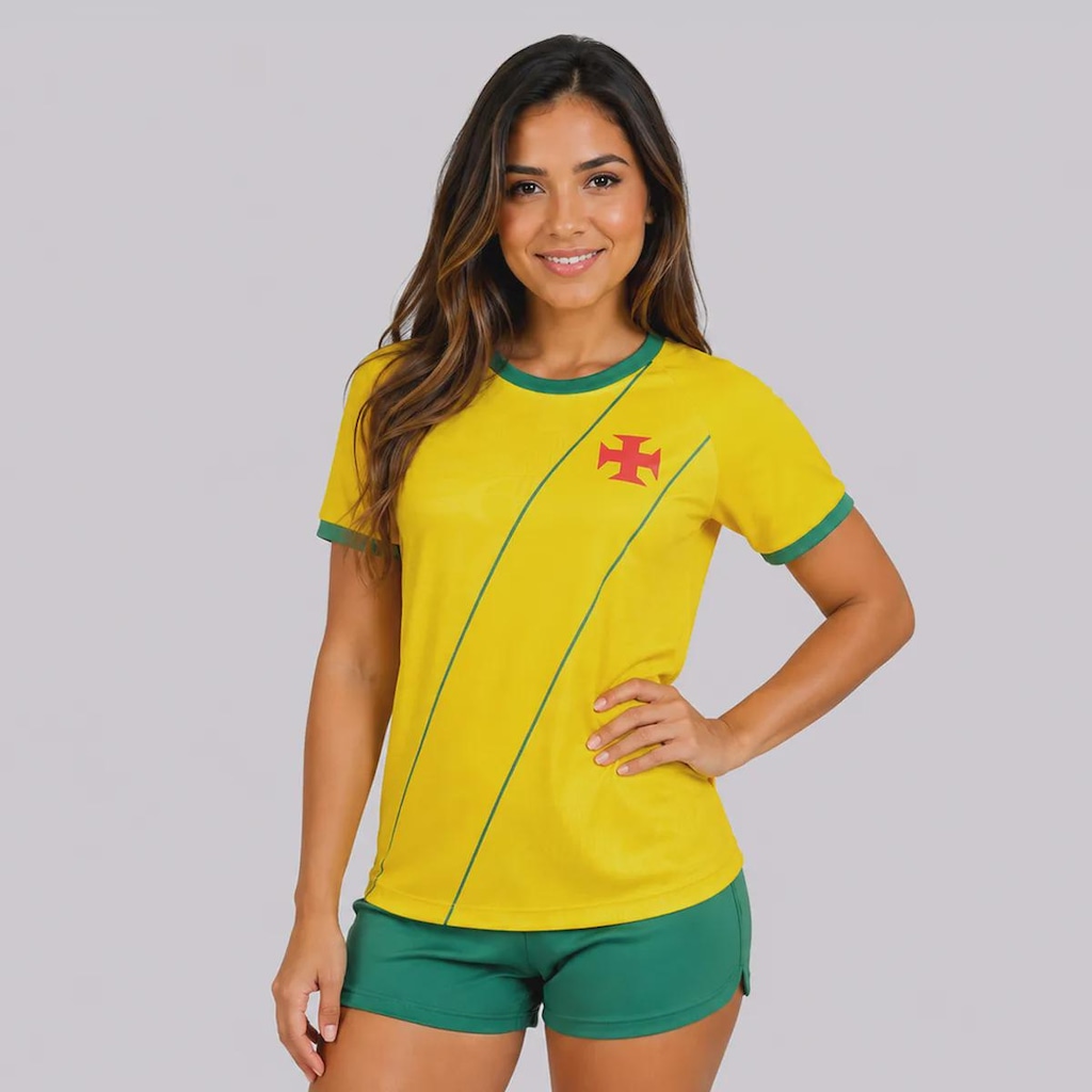 Imagem 3 do produto Camiseta Vasco Folha Feminina