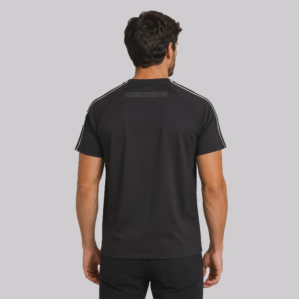Imagem 3 do produto Camiseta Corinthians Raglan Escudo Masculina