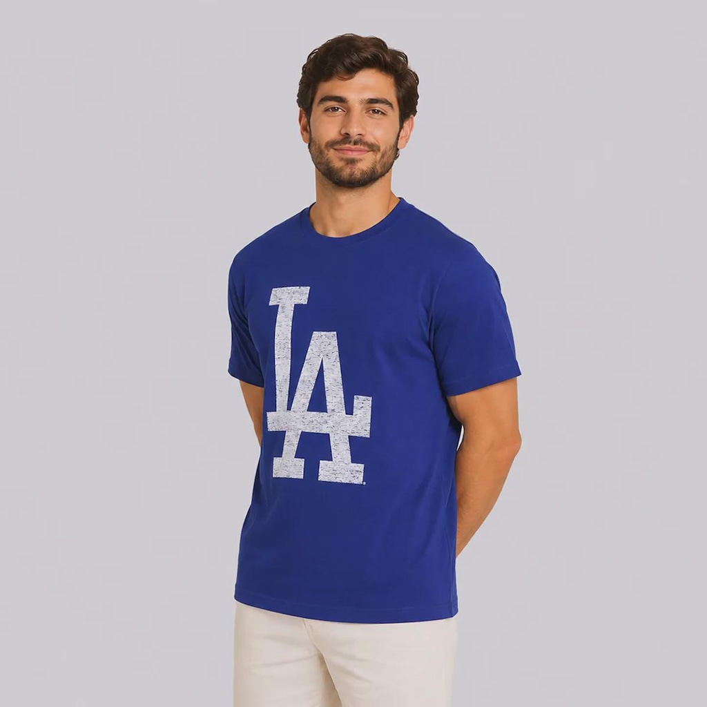 Imagem 3 do produto Camiseta New Era Regular Los Angeles Dodgers MLB Masculina