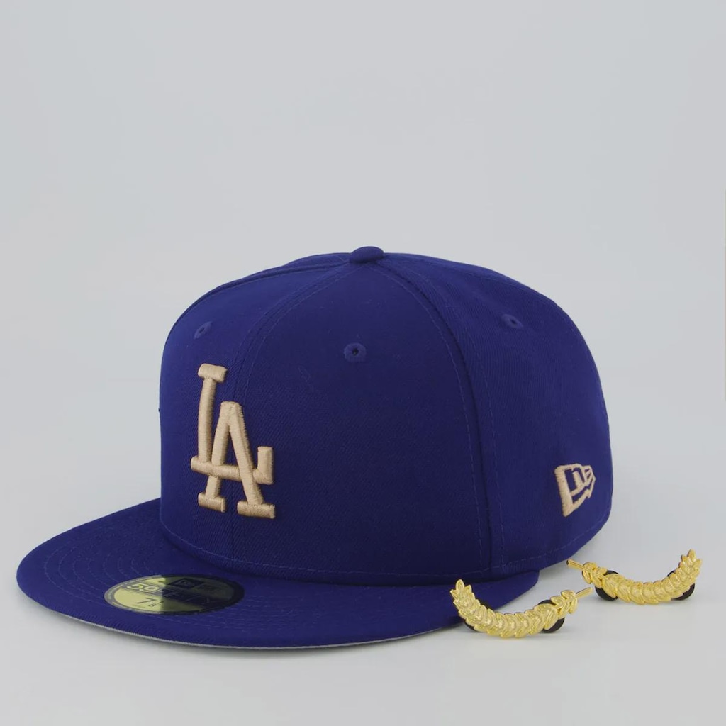 Imagem 5 do produto Boné Adulto New Era Los Angeles Dodgers MLB 5950 Aba Reta