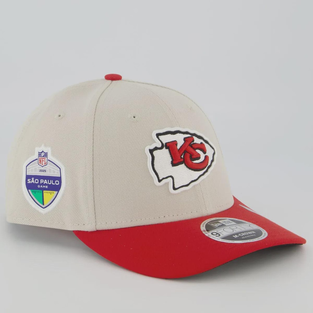Imagem 2 do produto Boné Adulto New Era Kansas City Chiefs NFL Game 940 M-Crown Aba Curva