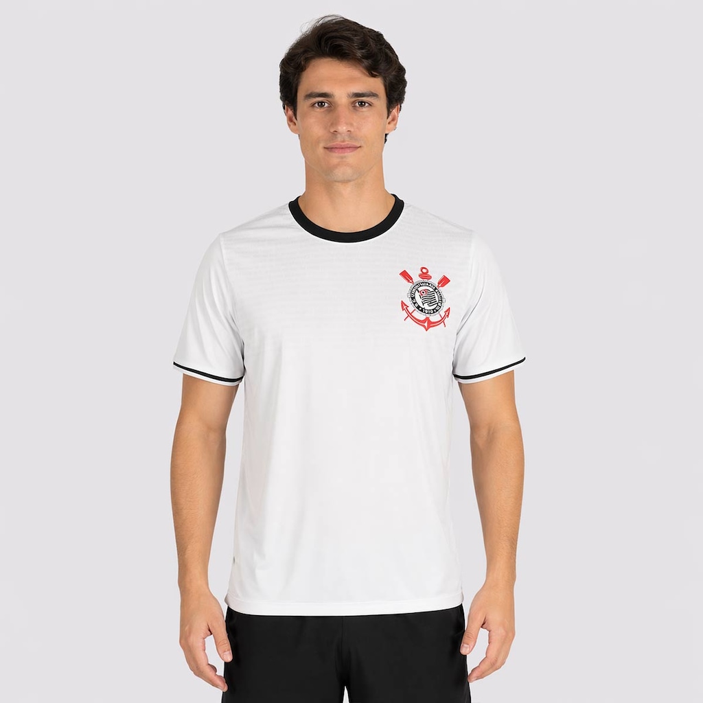 Imagem 3 do produto Camisa Corinthians Lumina Branca 10 Memphis Masculina