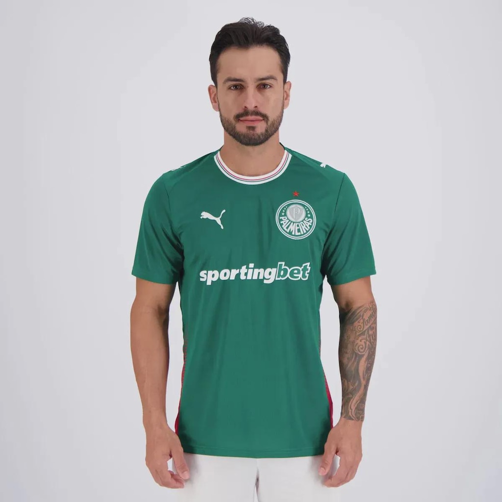 Imagem 2 do produto Camisa do Palmeiras I 2026 15 G. Gómez Puma Masculina
