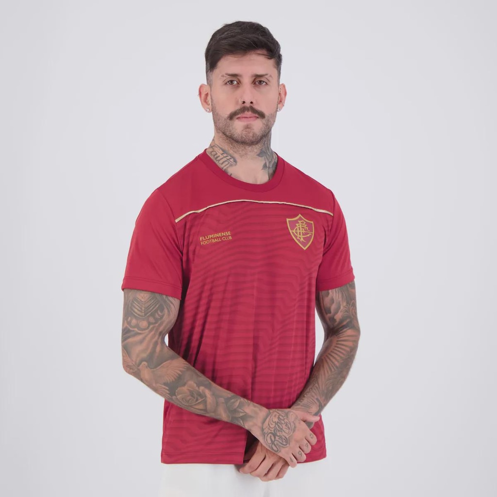 Imagem 3 do produto Camisa Fluminense Fulgor Bordô 14 Cano Masculina