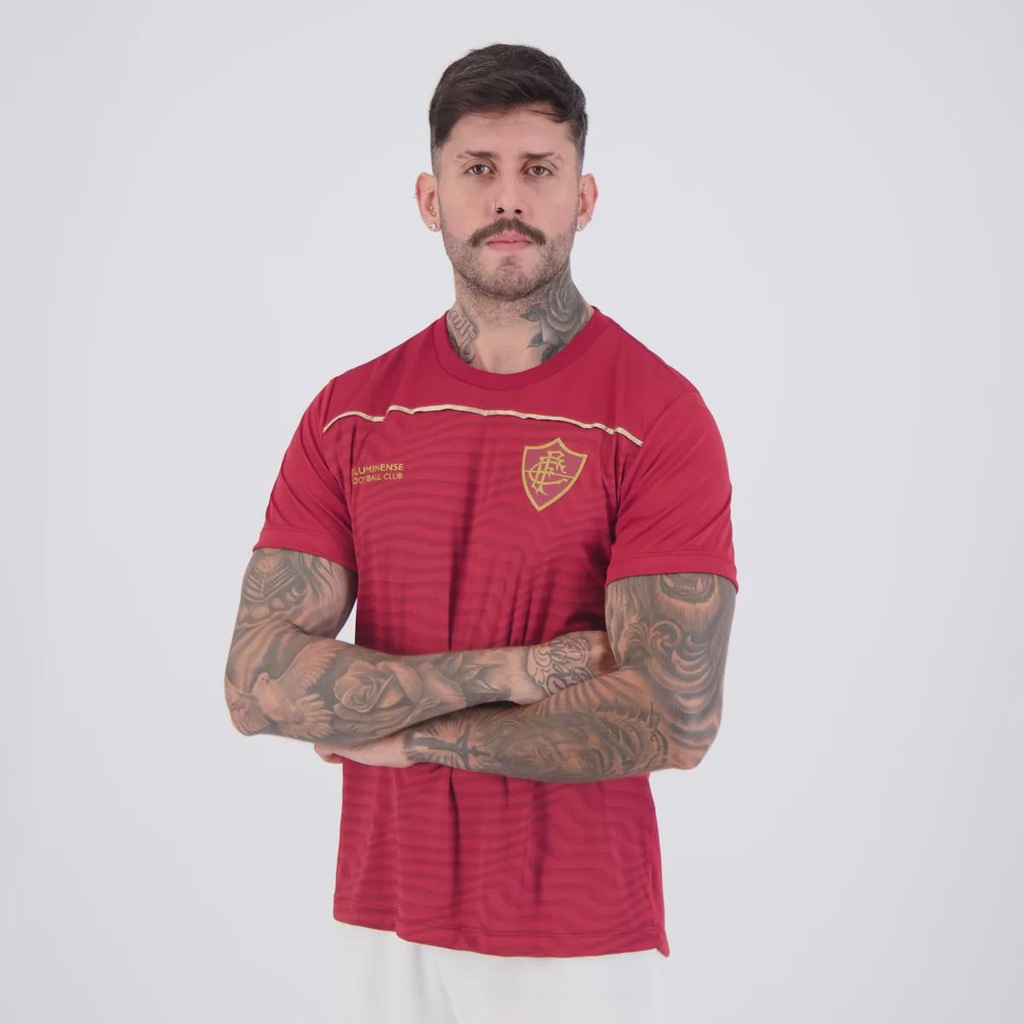 Imagem 4 do produto Camisa Fluminense Fulgor Bordô 14 Cano Masculina