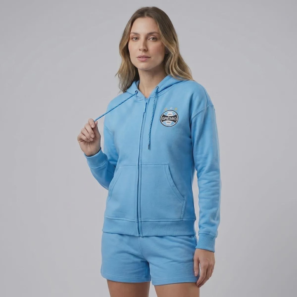 Imagem 4 do produto Jaqueta Moletom Grêmio Logo Feminina