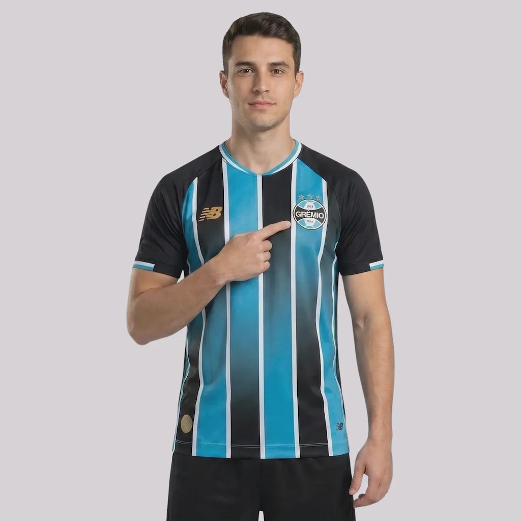Imagem 4 do produto Camisa do Grêmio I 26/27 Jogador New Balance Masculina