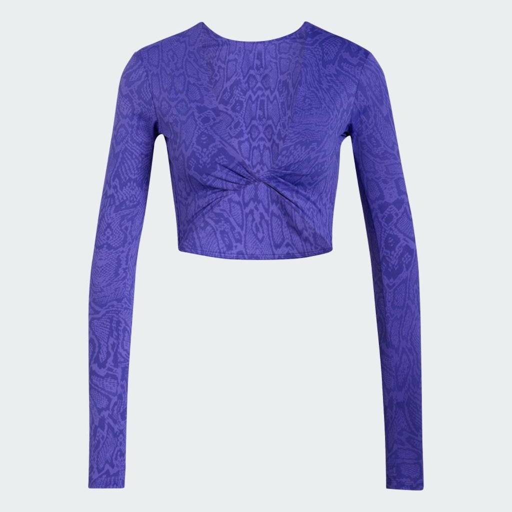 Imagem 2 do produto Camiseta Manga Longa adidas PrimeLift Workout Snake Twist Reversible Feminina